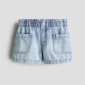 H&M Girls LOOSE FIT 100% Cotton DENIM SHORTS, Size 8